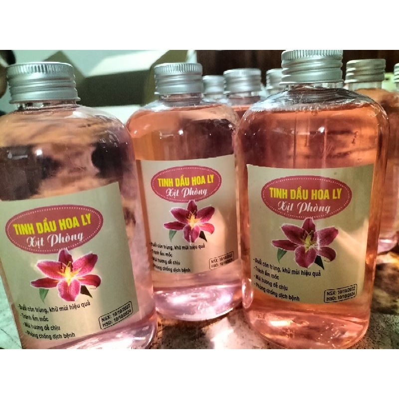 Tinh dầu xông hơi hương ly 500ml tặng kèm vỏ chai xịt nhựa