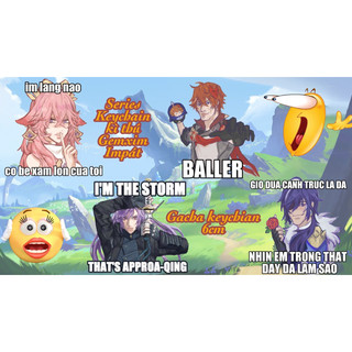 Gacha móc khoá Genshin Impact kì thú 6cm