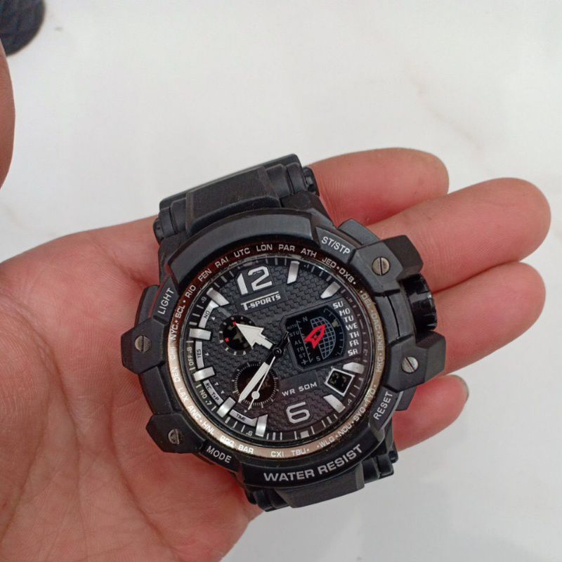 Đồng hồ nam si hiệu T-SPORTS TS-AD094 china hoạt động 2 máy điện tử và kim độ mới cao 95% phù hợp nam tay to