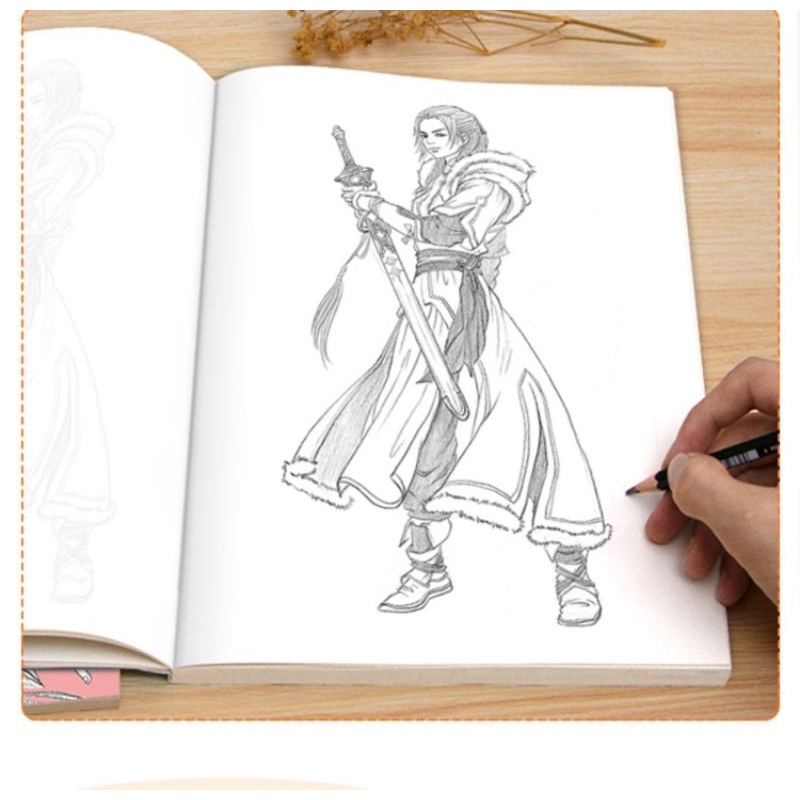 04C Vở tập vẽ và tô màu Anime -Manga - Chibi - Cổ trang