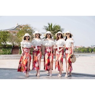 Chân váy đi biển , đi du lịch