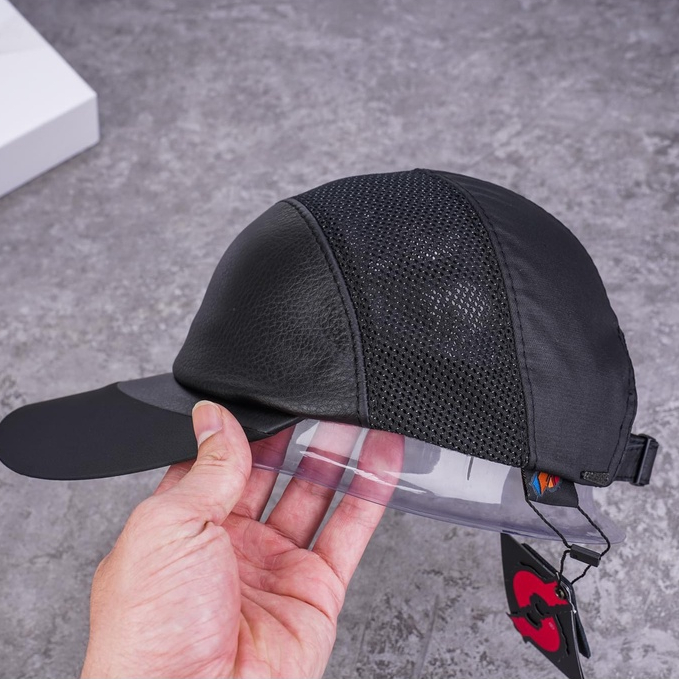 Nón Sơn chính hãng dáng không chóp phối da cao cấp dành cho nam chất liệu gió cao cấp MC017  - Hùng Nón Hiệu