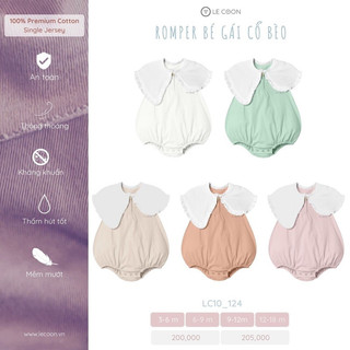 Bộ body romper bé gái mẫu 2023