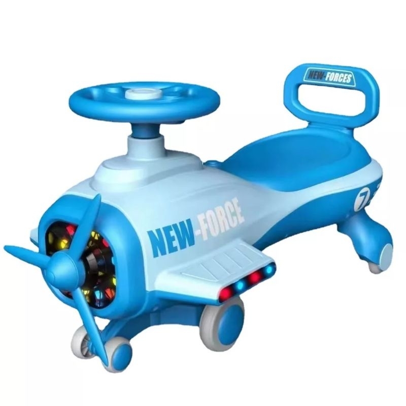 Xe lắc máy bay tải trọng lên đến 100kg, mẹ và bé thoải mái chơi đùa