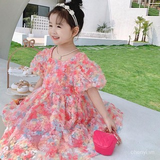 Váy hồng tú cầu Lu.see