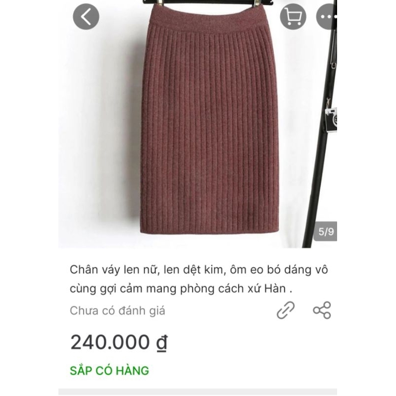 Thanh Lý Chân váy len nữ, len dệt kim, ôm eo bó dáng vô cùng gợi cảm mang phong cách Xứ Hàn