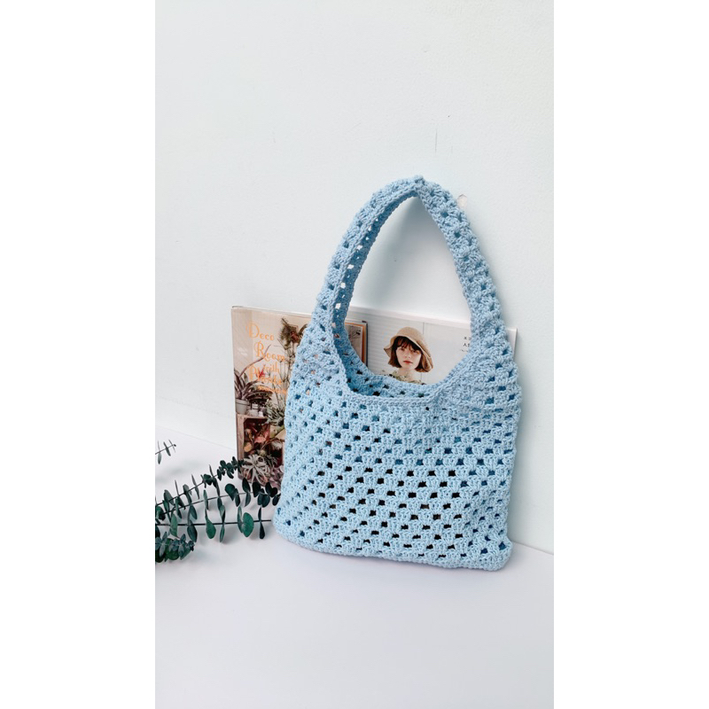 Sợi Simply cotton - Sợi cotton tái chế, đan móc túi, nón thủ công