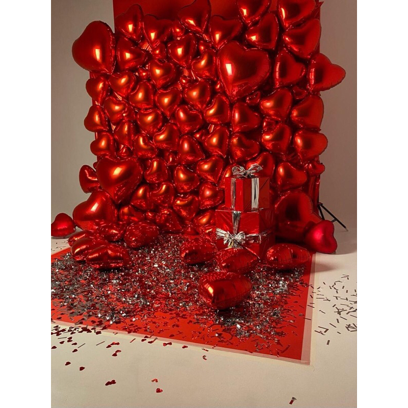 Bóng Tim nhôm trang trí