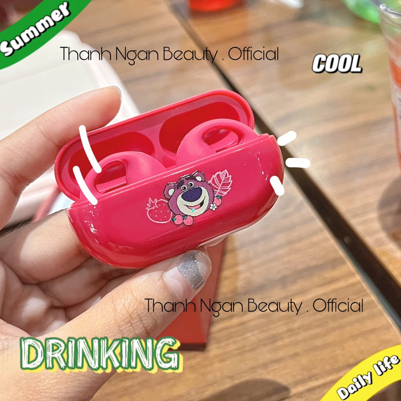 Tai Nghe Bluetooth Disney KD21 - Gấu Dâu Lotso Tsum - Gấu Pooh