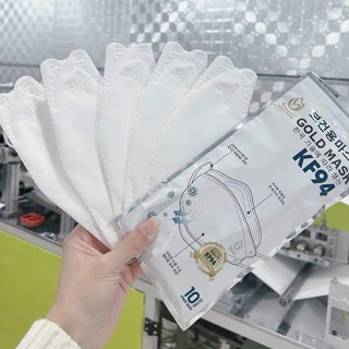 Thùng 300 chiếc khẩu trang kf94 Gold Mask tiêu chuẩn Hàn Quốc kháng khuẩn chống bụi mịn