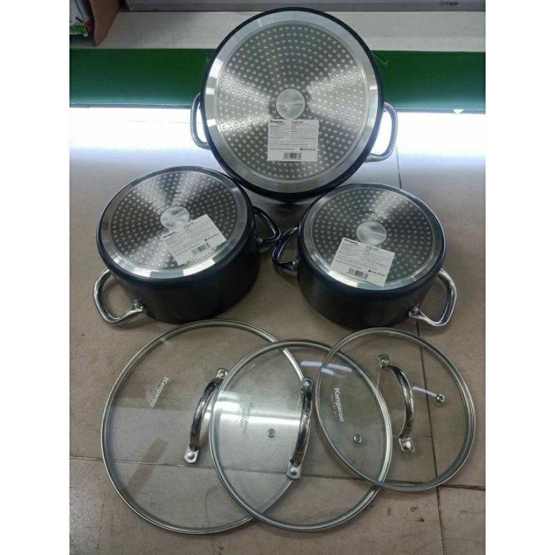 Bộ nồi nhôm đáy từ KG938 Kanganroo hàng chính hãng bảo hành 12 tháng đổi mới trong 7 ngày