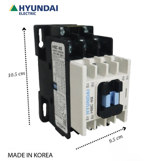Contactor Khởi động từ 3 Pha Hyundai 32A, 40A - Hàng Chính Hãng, Hyundai 3P HGC-32/HGC-40