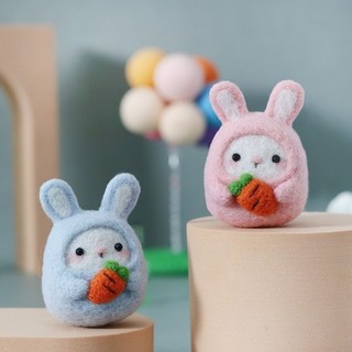 Len Chọc Handmade, Bộ Kit Len Chọc Thỏ Bunny (Có Video Hướng Dẫn)