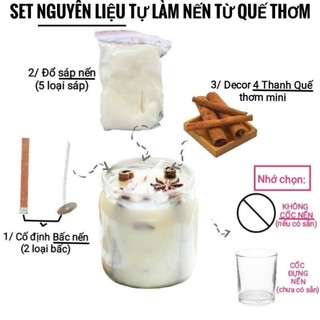 Tất cả Những Set Nến tự đổ - tự làm nến từ Thanh Quế thơm và Các loại Sáp chuyên dụng làm Nến- 9293store - 9293kitdecor