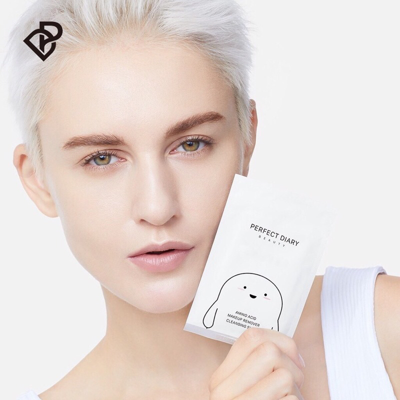 Khăn Tẩy Trang Perfect Diary Chứa Amino Acid Làm Sạch Lớp Trang Điểm Set 3PCS