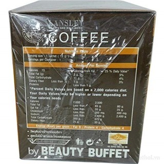 Cà Phê Giữ Dáng Đẹp Da Lansley Diet Coffee Plus Thái Lan ( Hộp 10 gói )