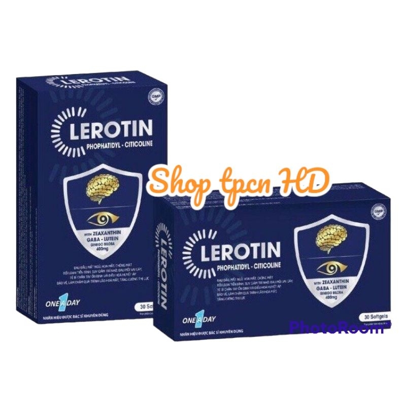 Lerotin hỗ trợ hoạt huyết, tăng tuần hoàn máu não, làm chậm quá trình lão hoá mắt, tăng cường thị lực