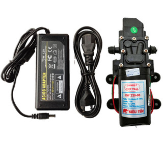 Bộ máy bơm tăng áp mini tự ngắt 12v Việt Thái ZQ2203(KW-239-88) kèm bộ chuyển đổi nguồn 12v lắp ráp sẵn vào bảng điện.