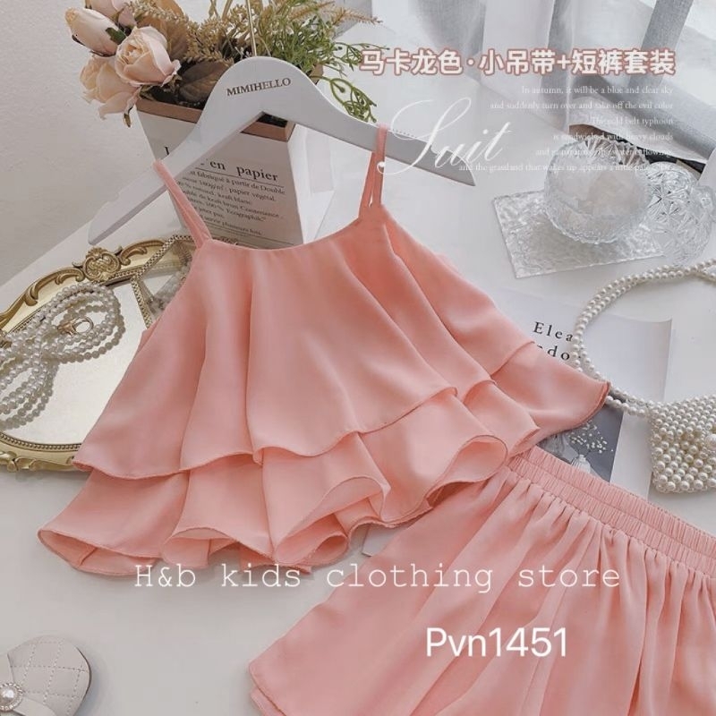 Bộ Quần Áo 2 Dây Lụa Mango Cho Bé Gái_Umeekids