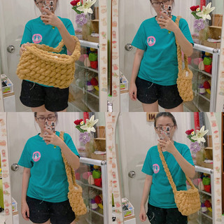Túi len chunky bông mềm mịn có khoá kéo | made by dani