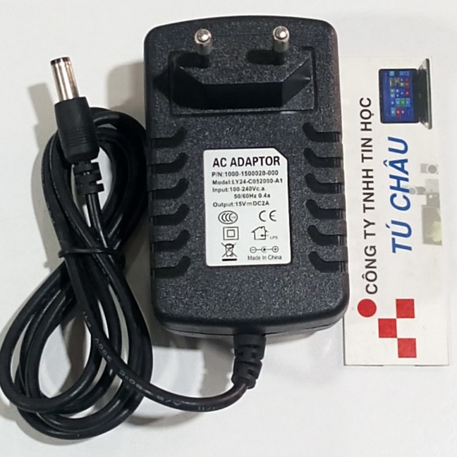 Adapter DC 15V - 2A / Đầu cắm 5.5mm X 2.1mm
