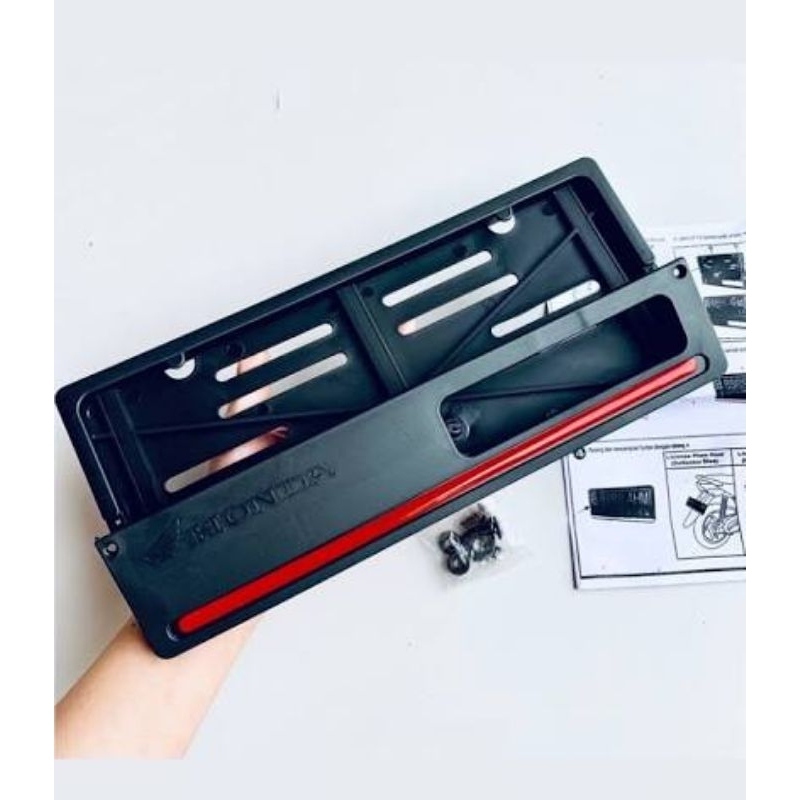 Mũ Honda 3/4 chính hãng Bảng số trước