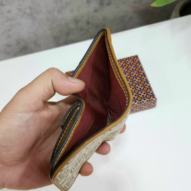 T0RY BURCH - NEW ✨Ví T Monogram Jacquard siêu đẹp