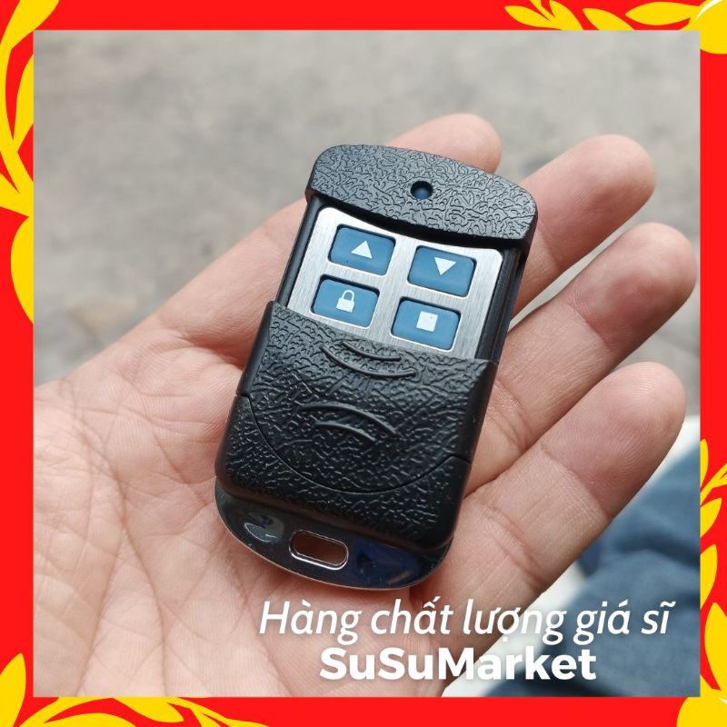 Remote Cửa Cuốn Học Lệnh Tần Số 433Mhz-315Mhz-310Mhz Viền Trắng Giá Sỉ.