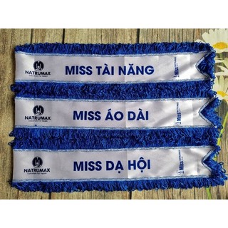 Băng đeo chéo, băng rôn hoa hậu, in sash