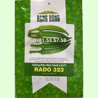 Hạt giống đậu bắp xanh lai F1 Rạng Đông gói 5gr