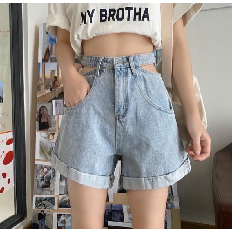 QUẦN SHORT NGẮN CUT EO BIGSIZE 55-90KG ( BÈO BÉO MS60 )