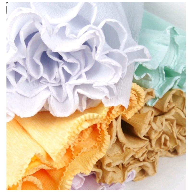 CUỘN GIẤY NHÚN LÀM HOA 50CMx2.5M CAO CẤP - GIẤY XỐP NHĂN LÀM HOA HANDMADE