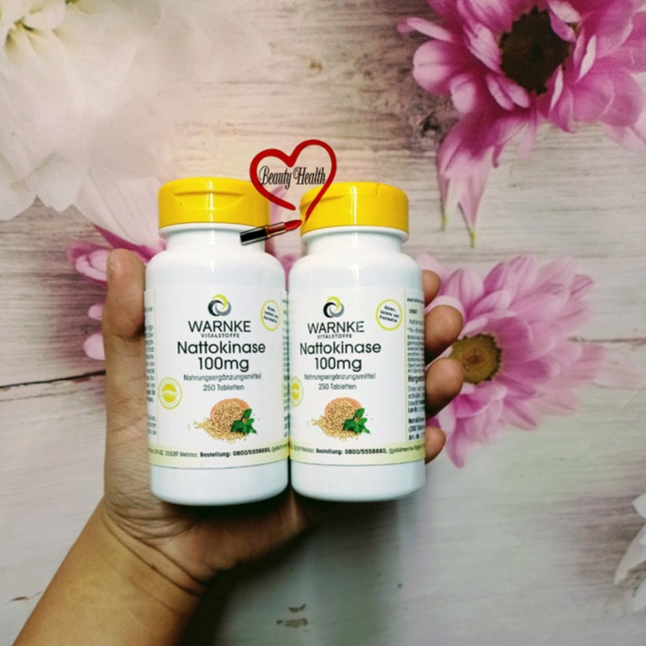 Viên uống chống đột quỵ tai biến mạch máu não Warnke Nattokinase,250v [NỘI ĐỊA ĐỨC]