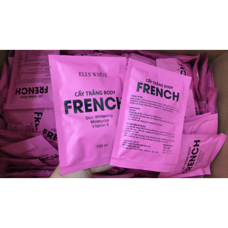 Tắm trắng saffron và nhân sâm cấy trắng body FRENCH