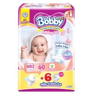 Miếng lót sơ sinh Bobby NB1-108/ NB2-60