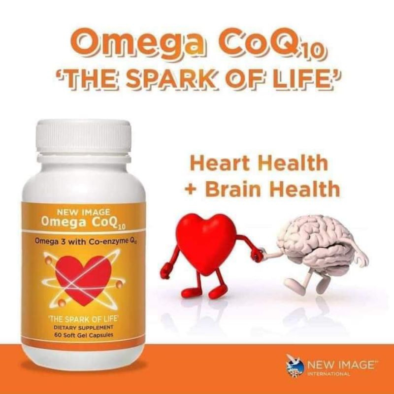 Viên uống Omega CoQ10 New Image Alpha Lipid sữa non - tốt tim mạch giảm mỡ máu.