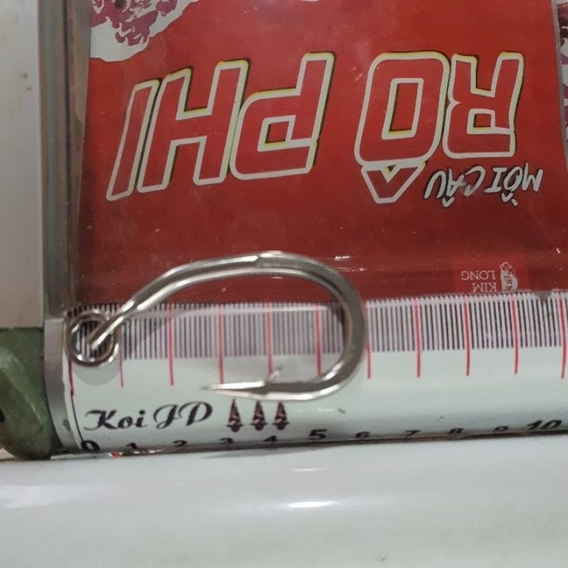 Lưỡi câu cá inox, lưỡi bò gù, chuyên câu cá ngừ, kiếm, mập...