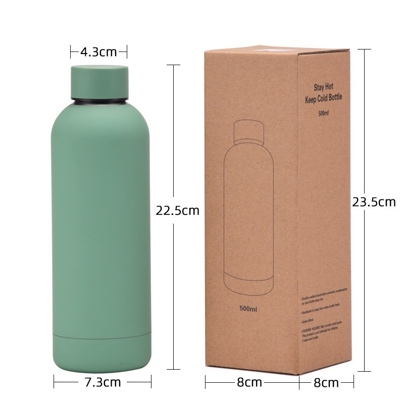 Bình Nước Giữ Nhiệt Bằng Thép Không Gỉ 304 Thiết Kế Nhỏ Gọn Thời Trang