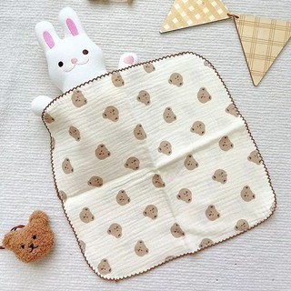 5 Chiếc Khăn Sữa Muslin Cho Bé 2 Lớp Cao Cấp Siêu Mềm (Khăn Muslin)