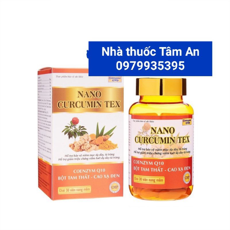 NANO CURCUMIN TEX TAM THẤT XẠ ĐEN