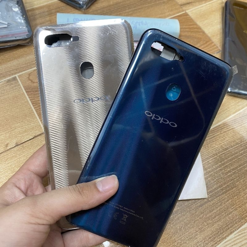 Vỏ Oppo A7 có khay sim khung sườn kính camera