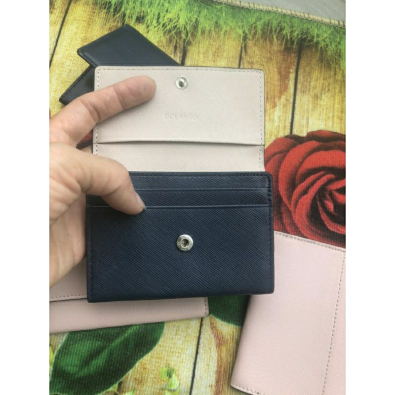 Bóp ví nữ da bò dập vân