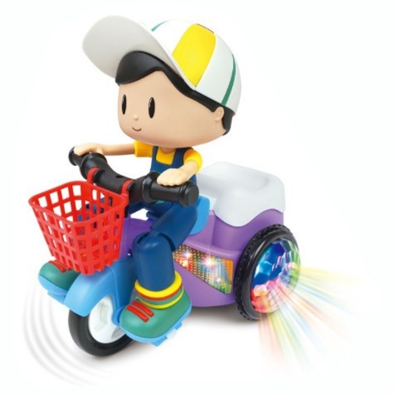 Đồ Chơi Chú Bé Shipper Có Nhạc Có Đèn Quay 360 Độ - Dừa Shopkids