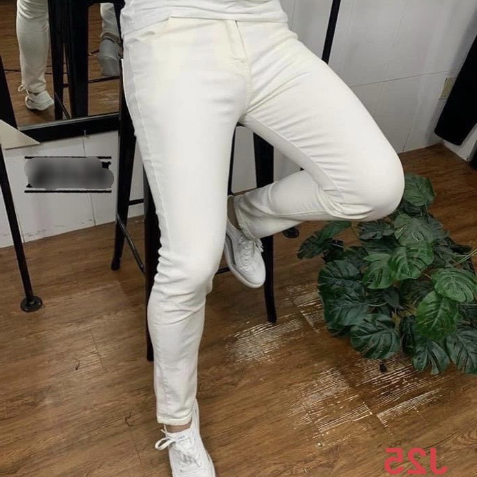 Quần Jean Nam Trắng Trơn Dài Chất Denim Cao Cấp Phong Cách Trẻ Trung Năng Động J25