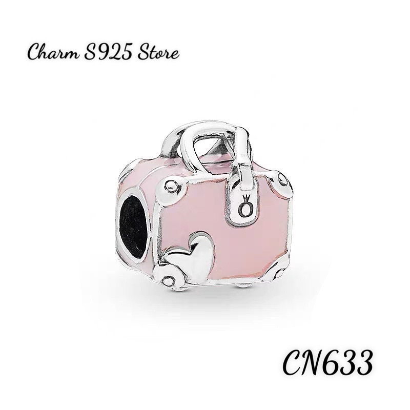 CHARM PAN ALE VALI HỒNG BẠC S925 CAO CẤP