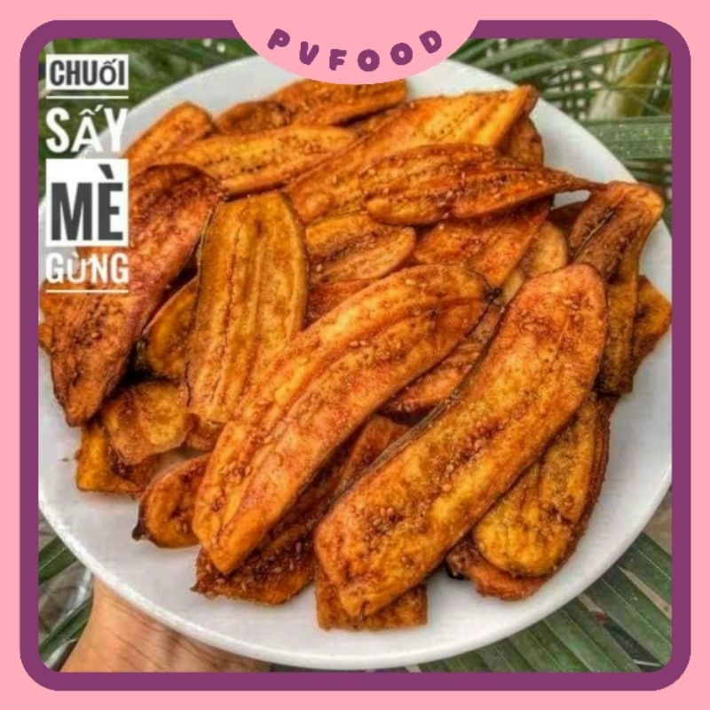 Chuối Sấy Mè Gừng Giòn Tan