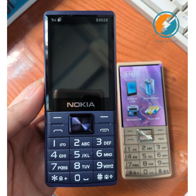 Điện thoại 3 sim Nokia S5627, S5628 Loa To Pin Khủng màn 2,8'' Fullbox