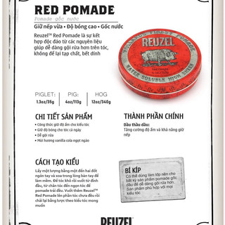 Sáp vuốt tóc Reuzel Pomade