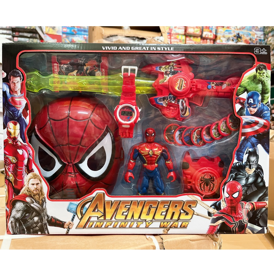 Combo đồ chơi Phụ Kiện Người nhện Lam Anh Store, Spiderman cho bé nhập vai