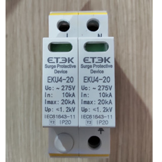  Thiết Bị Chống Sét Lan Truyền AC DC ETEK Chính Hãng | Bảo Vệ Hệ Thống Điện Mặt Trời Tủ Điện Công Nghiệp 